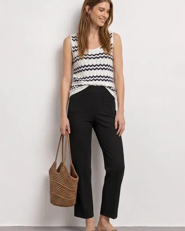 Street One High Waist Pants Amalia - Black