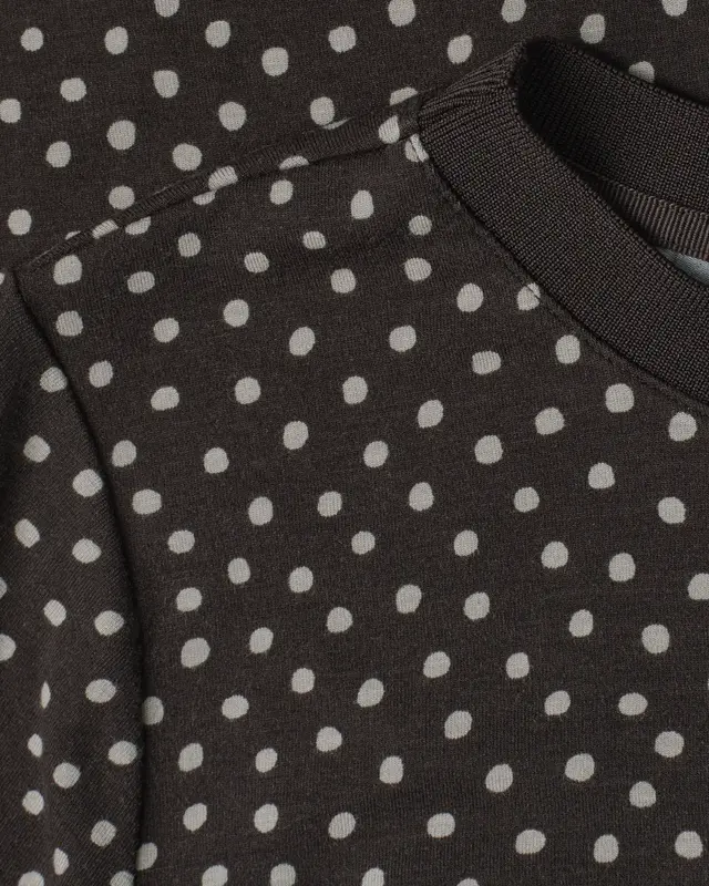 Street One Dot Shirt - Black Coffee
