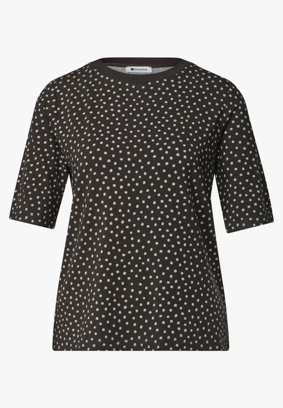 Street One Dot Shirt - Black Coffee