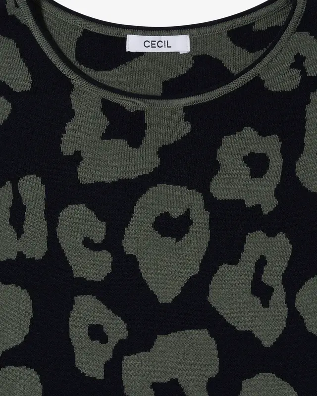 Cecil Pullover Leo Muster - Urban Dark Blue