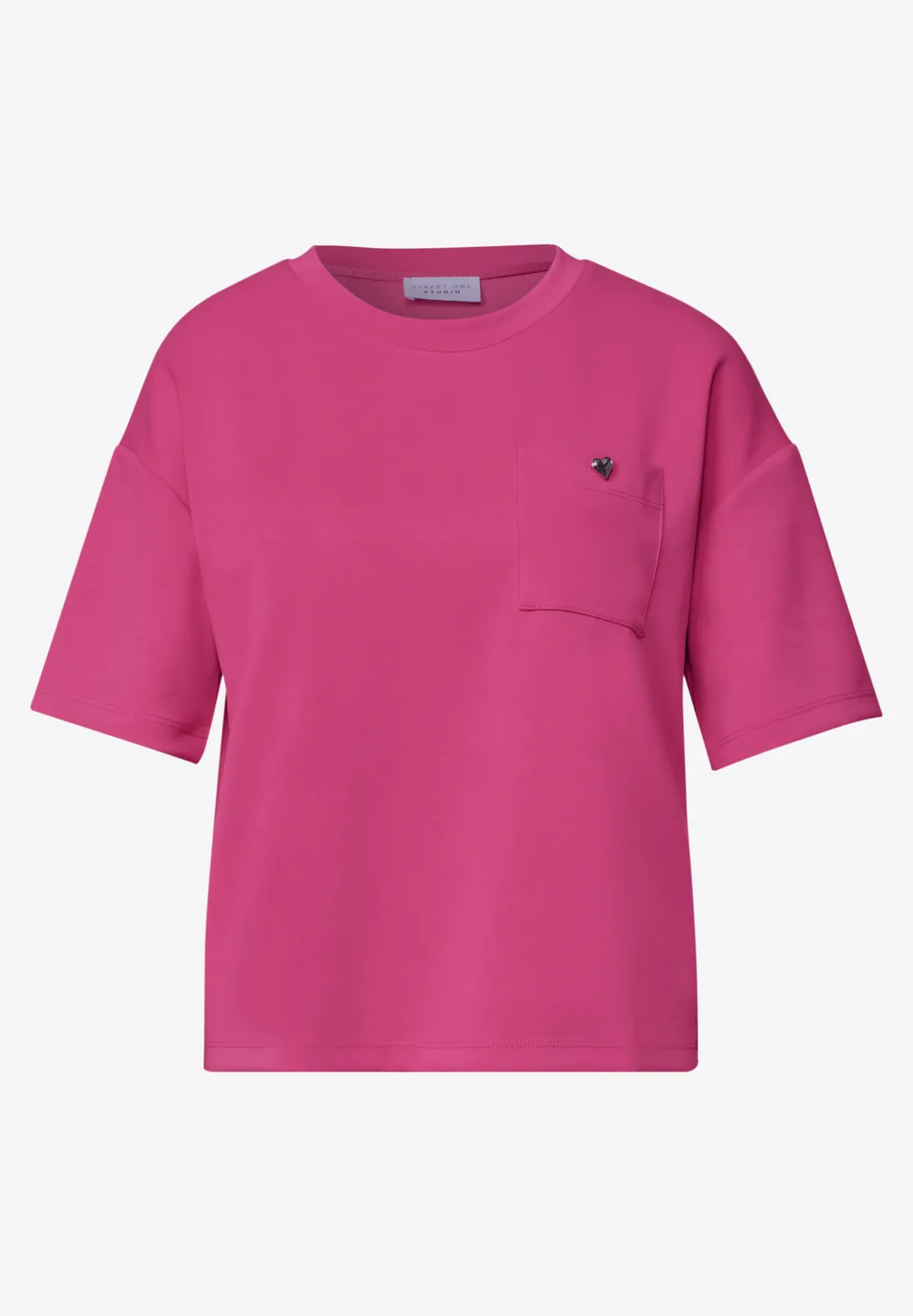 Street One Studio Silk Look Shirt - Ruby Raspberry