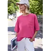 Silk Look Shirt - Ruby Raspberry