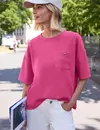 Street One Studio Silk Look Shirt - Ruby Raspberry