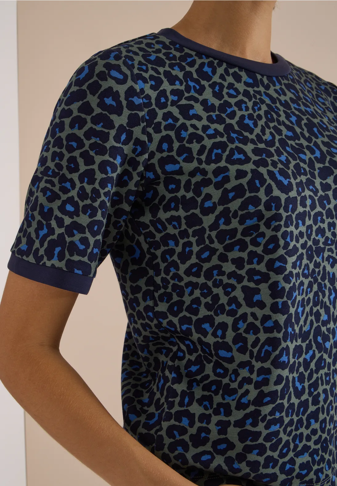 Cecil Shirt met Luipaardprint - Dried Olive Green