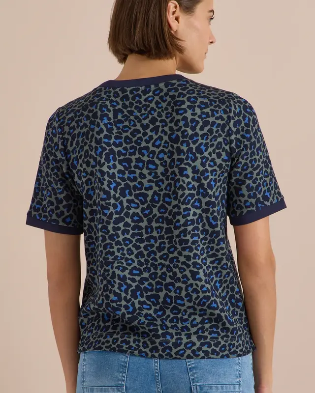 Cecil Shirt met Luipaardprint - Dried Olive Green