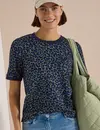Cecil Shirt mit Leo Muster - Dried Olive Green