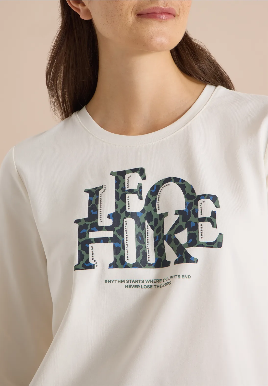 Cecil Shirt with Text - Vanilla White