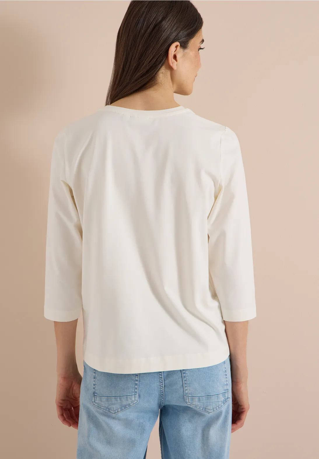 Cecil Shirt met Tekst - Vanilla White
