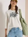Cecil Shirt mit Wording - Vanilla White