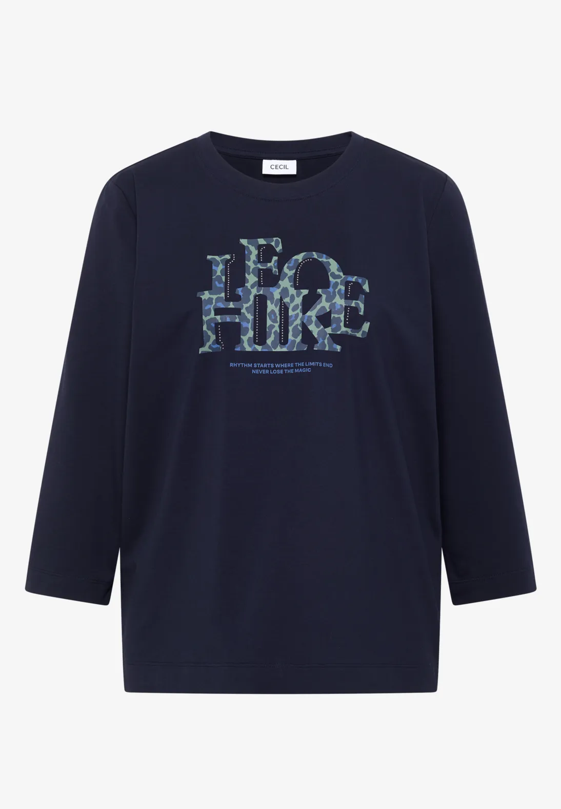 Cecil Shirt mit Wording - Urban Dark Blue