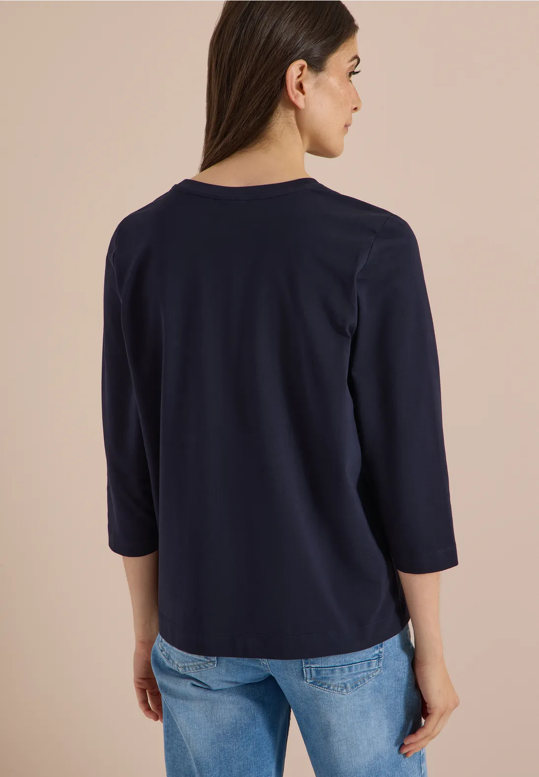 Cecil Shirt mit Wording - Urban Dark Blue