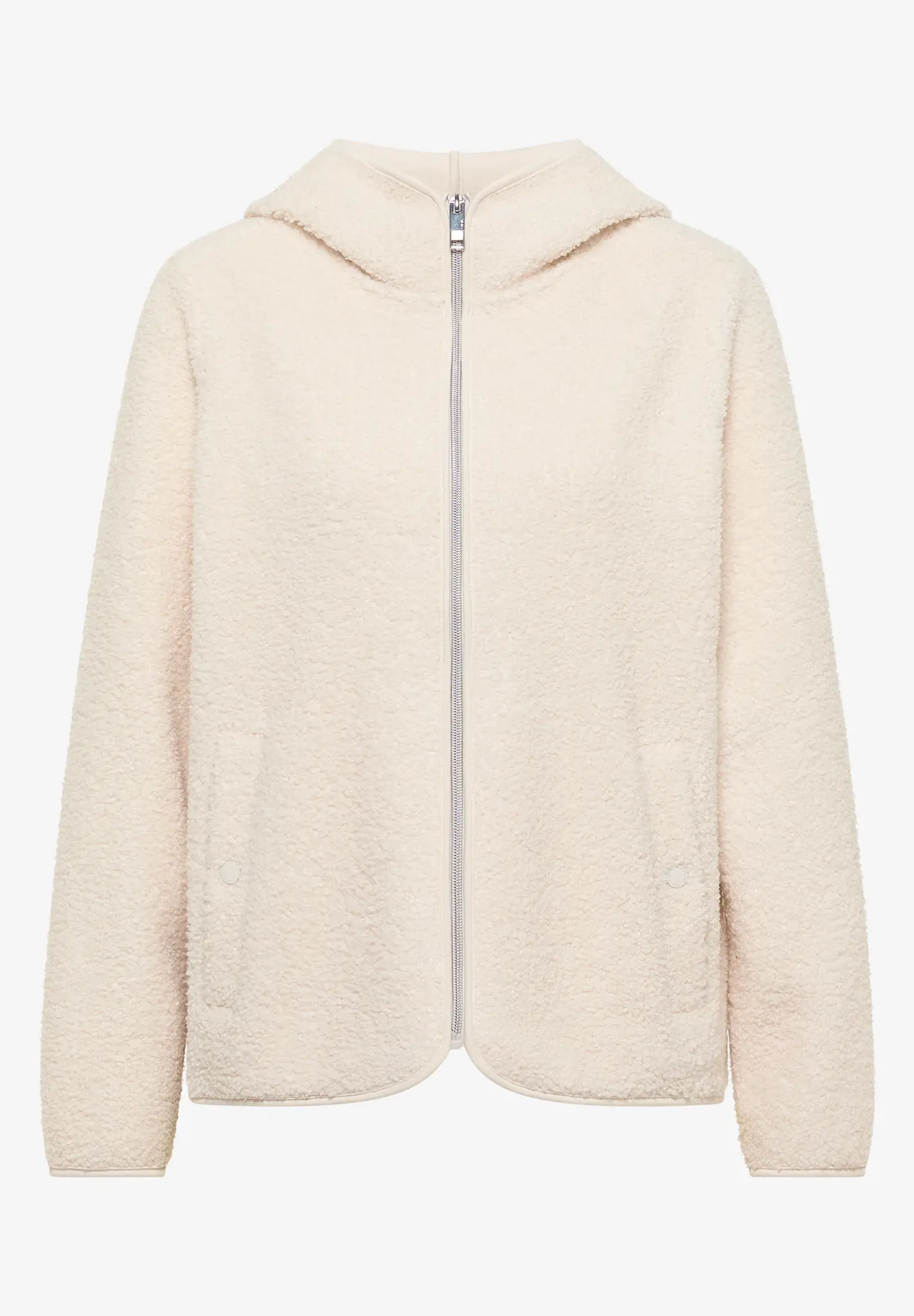 Cecil Teddy Jacke mit Kapuze - Teddy Vanilla White