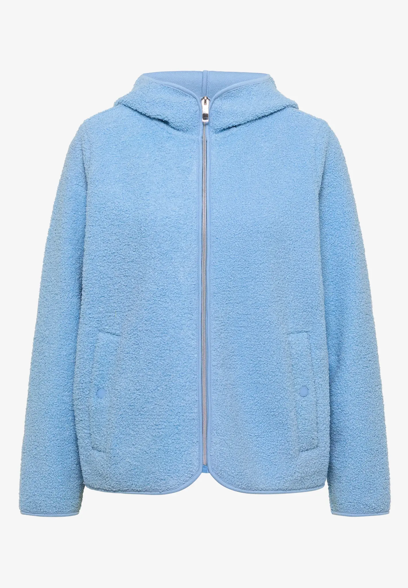 Cecil Teddy Jacket with Hood - Easy Blue