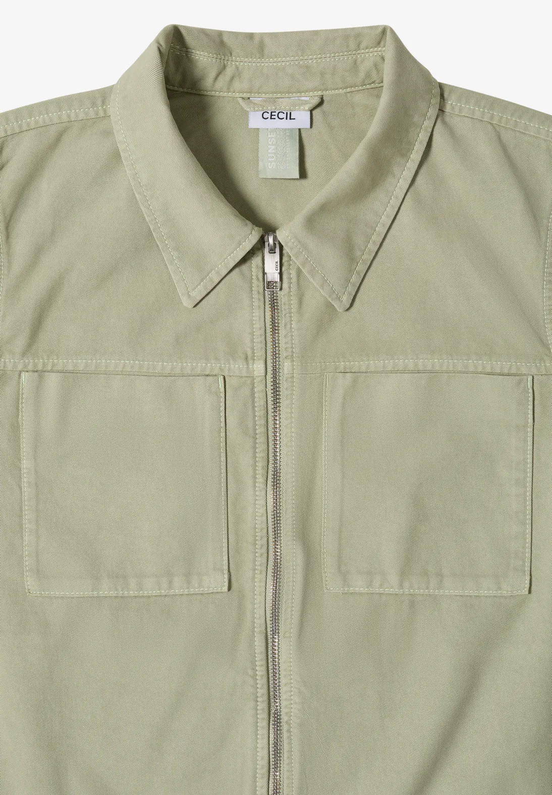 Cecil Jacke mit 3/4-Arm - Raw Matcha Lime