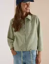 Cecil Jacke mit 3/4-Arm - Raw Matcha Lime