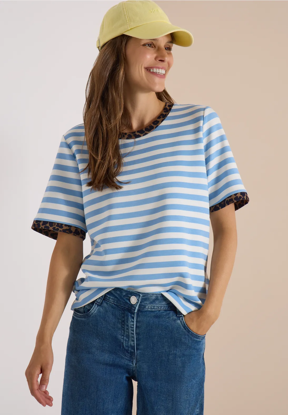 Cecil Shirt with Leo-Detail - Easy Blue