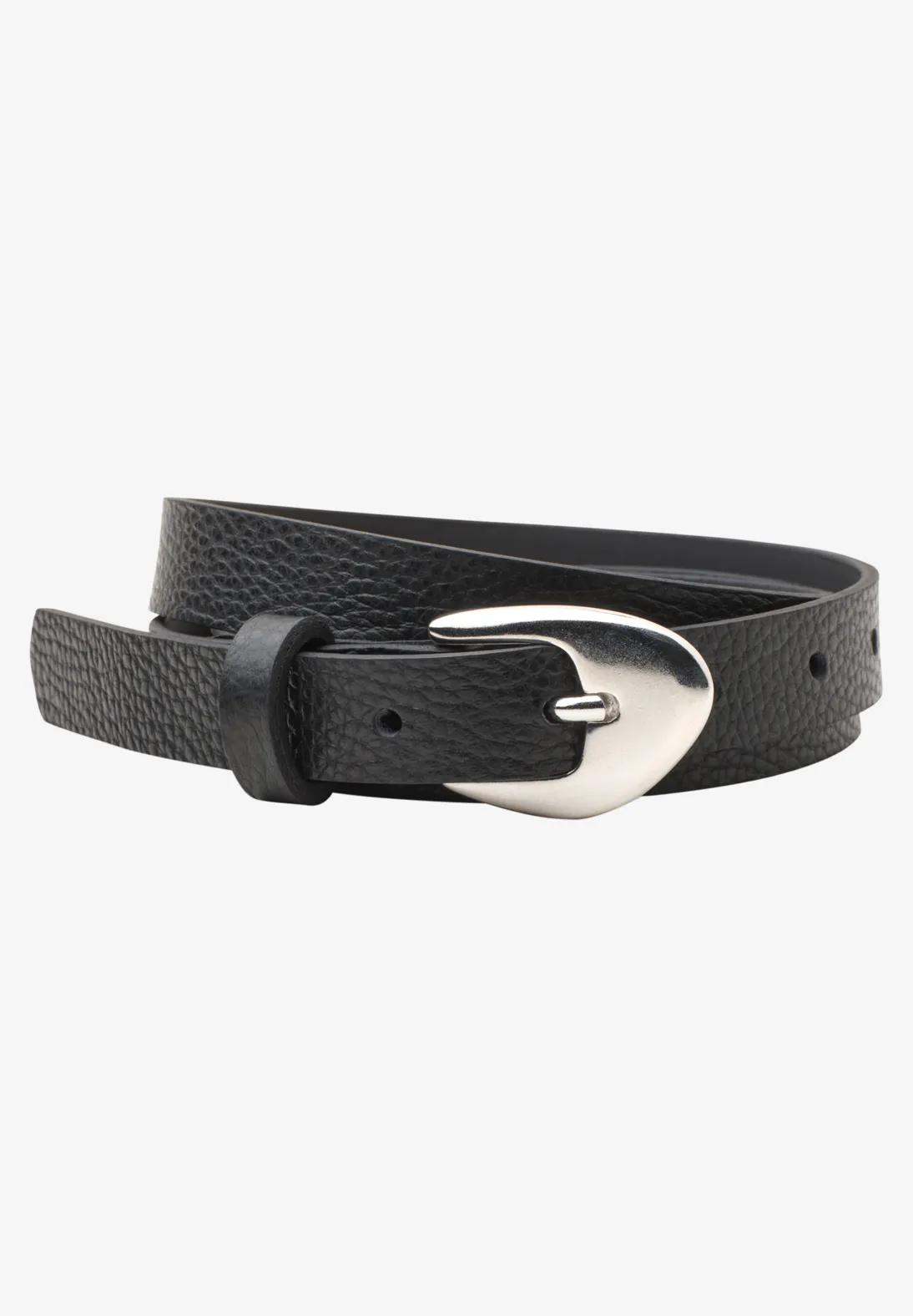 Street One Schmaler Ledergürtel – Black