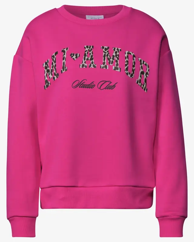 Street One Studio Loose Fit Sweatshirt - Ruby Raspberry