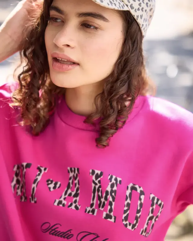 Street One Studio Loose Fit Sweatshirt - Ruby Raspberry