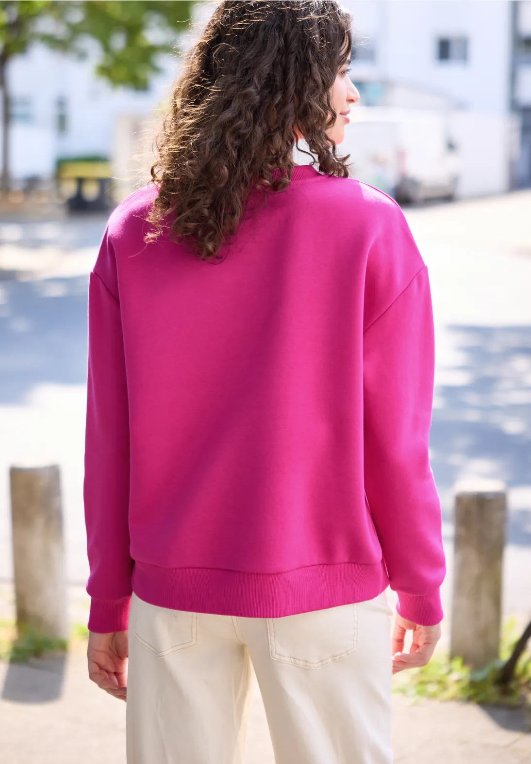 Street One Studio Loose Fit Sweatshirt - Ruby Raspberry