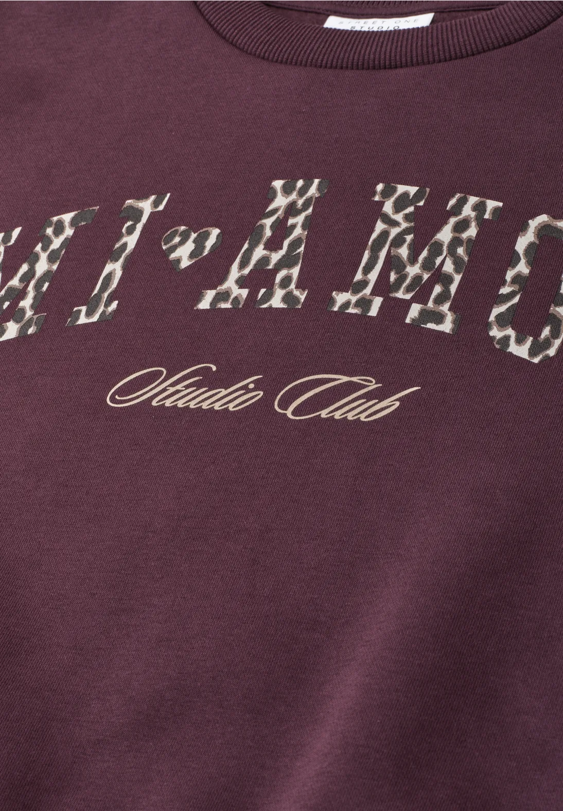 Street One Studio Loose Fit Sweatshirt - Very Berry
