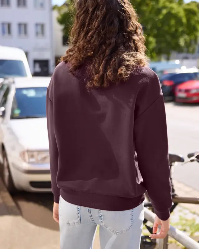Street One Studio Loose Fit Sweatshirt - Very Berry