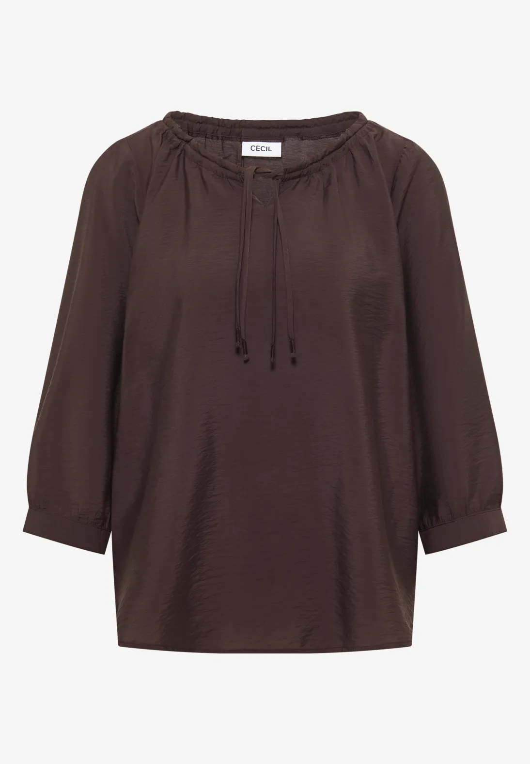 Cecil Carmen Blouse - Brown Cacao