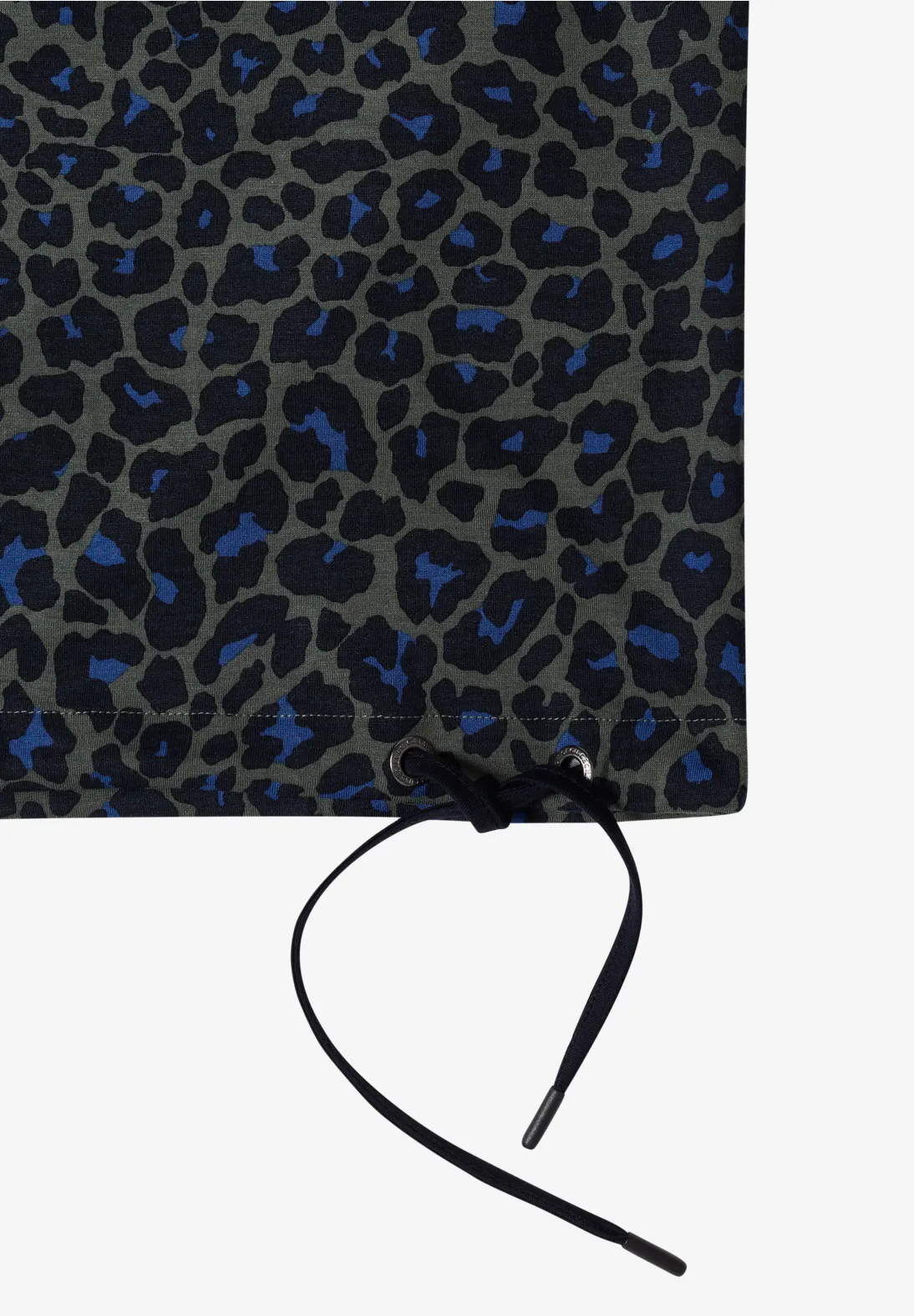 Cecil Shirt with Leopard Print - Dried Olive Green