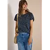 Shirt with Leopard Print - Dried Olive Green