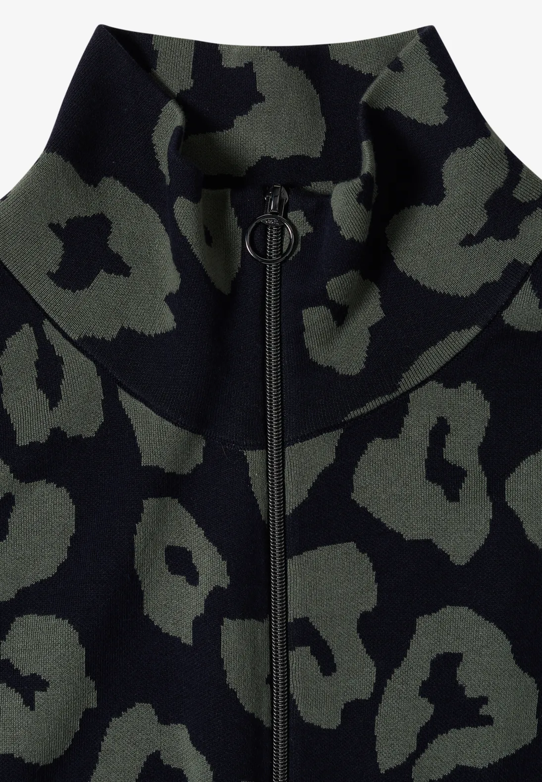 Cecil Strickweste mit Kragen und Reißverschluss - Urban Dark Blue