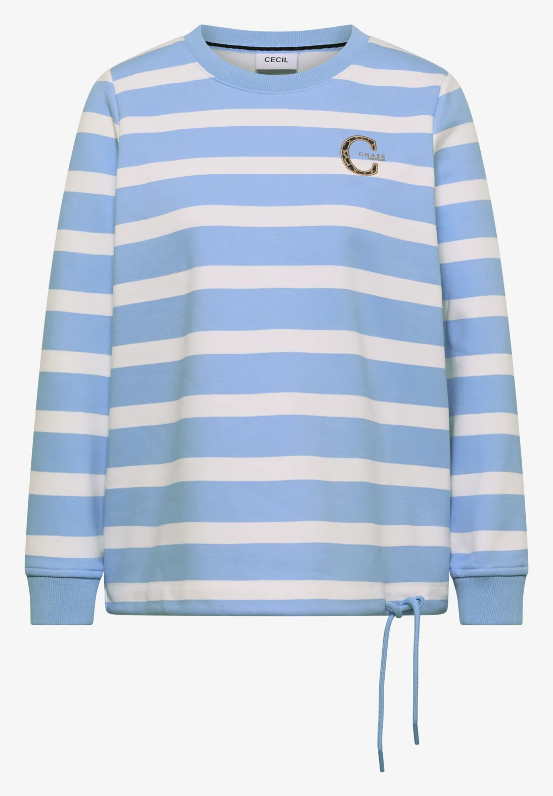 Cecil Streifen Sweatshirt - Easy Blue
