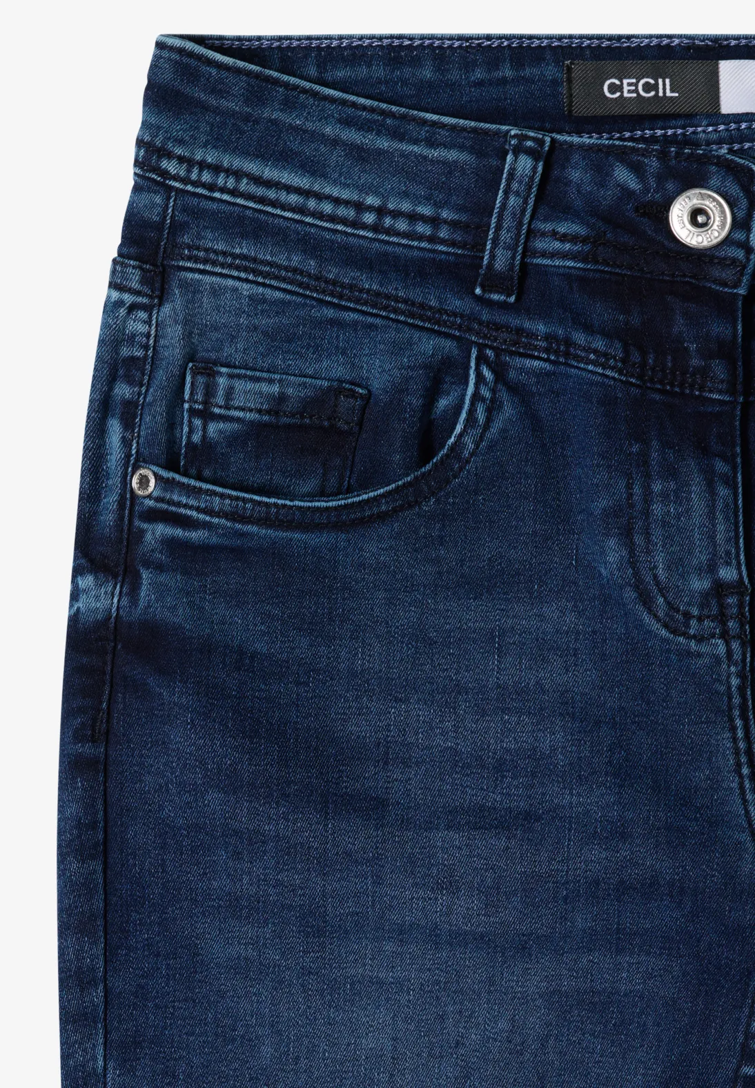 Cecil Bootcut Jeans Toronto - Dark Blue Wash