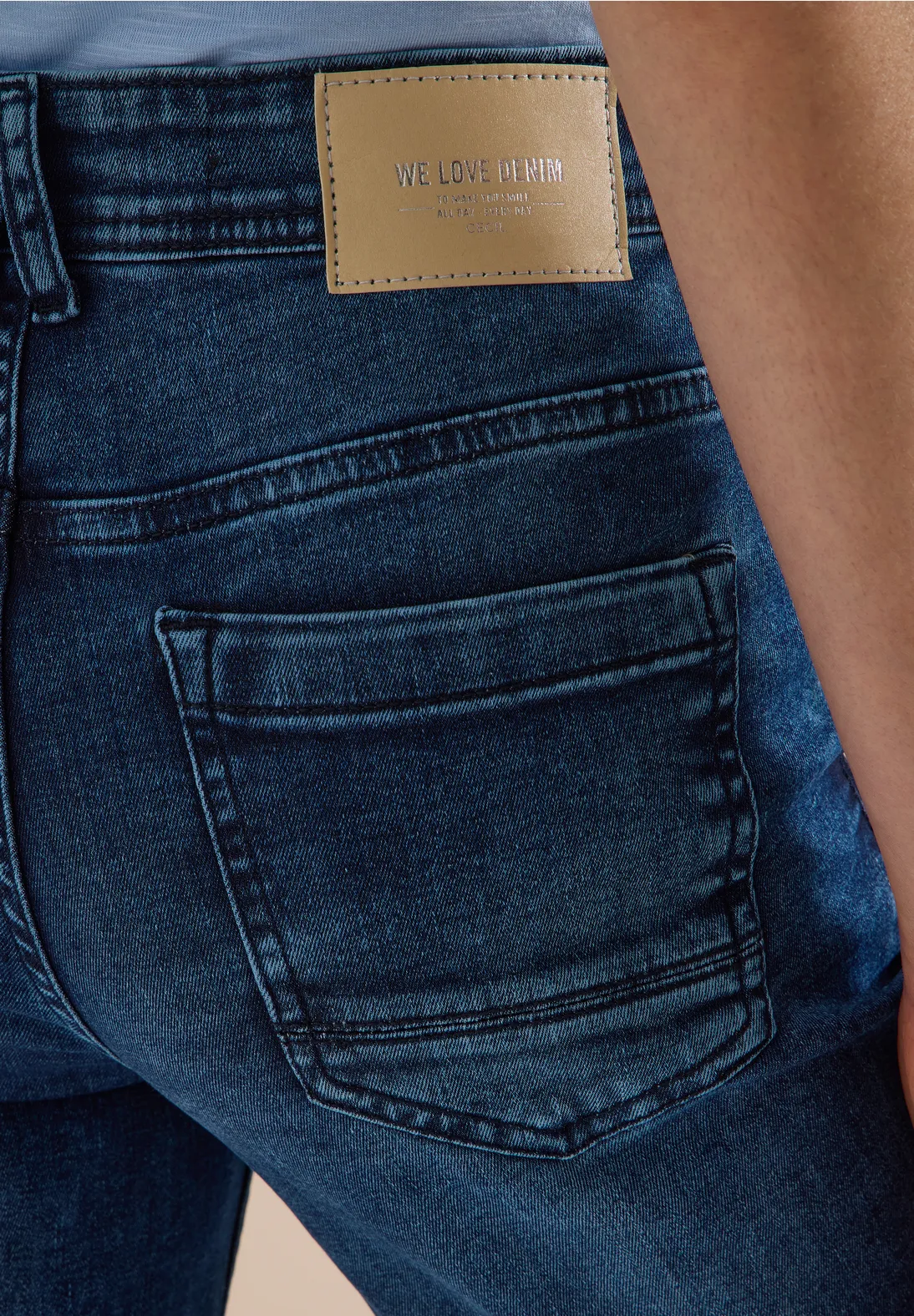 Cecil Bootcut Jeans Toronto - Dark Blue Wash