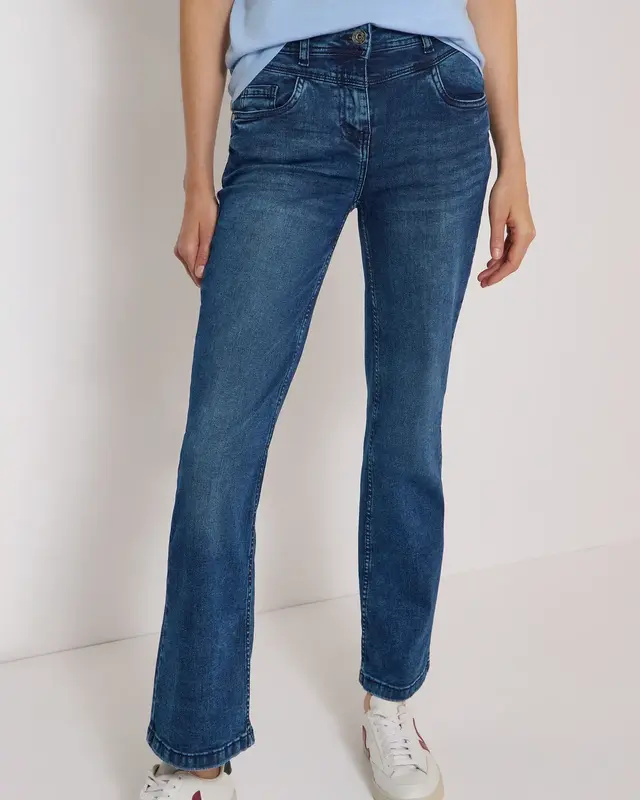 Cecil Bootcut Jeans Toronto - Dark Blue Wash