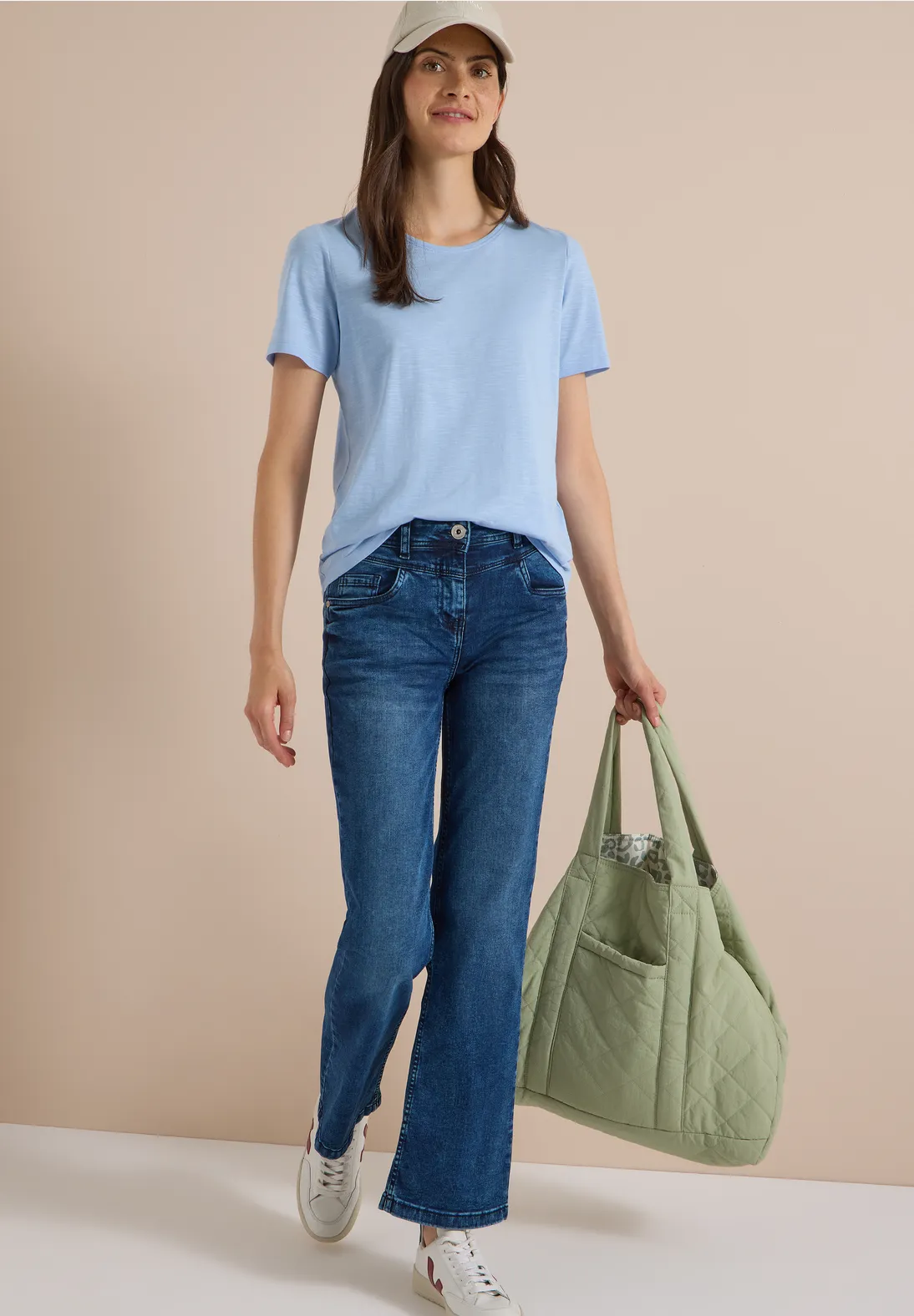 Cecil Bootcut Jeans Toronto - Dark Blue Wash