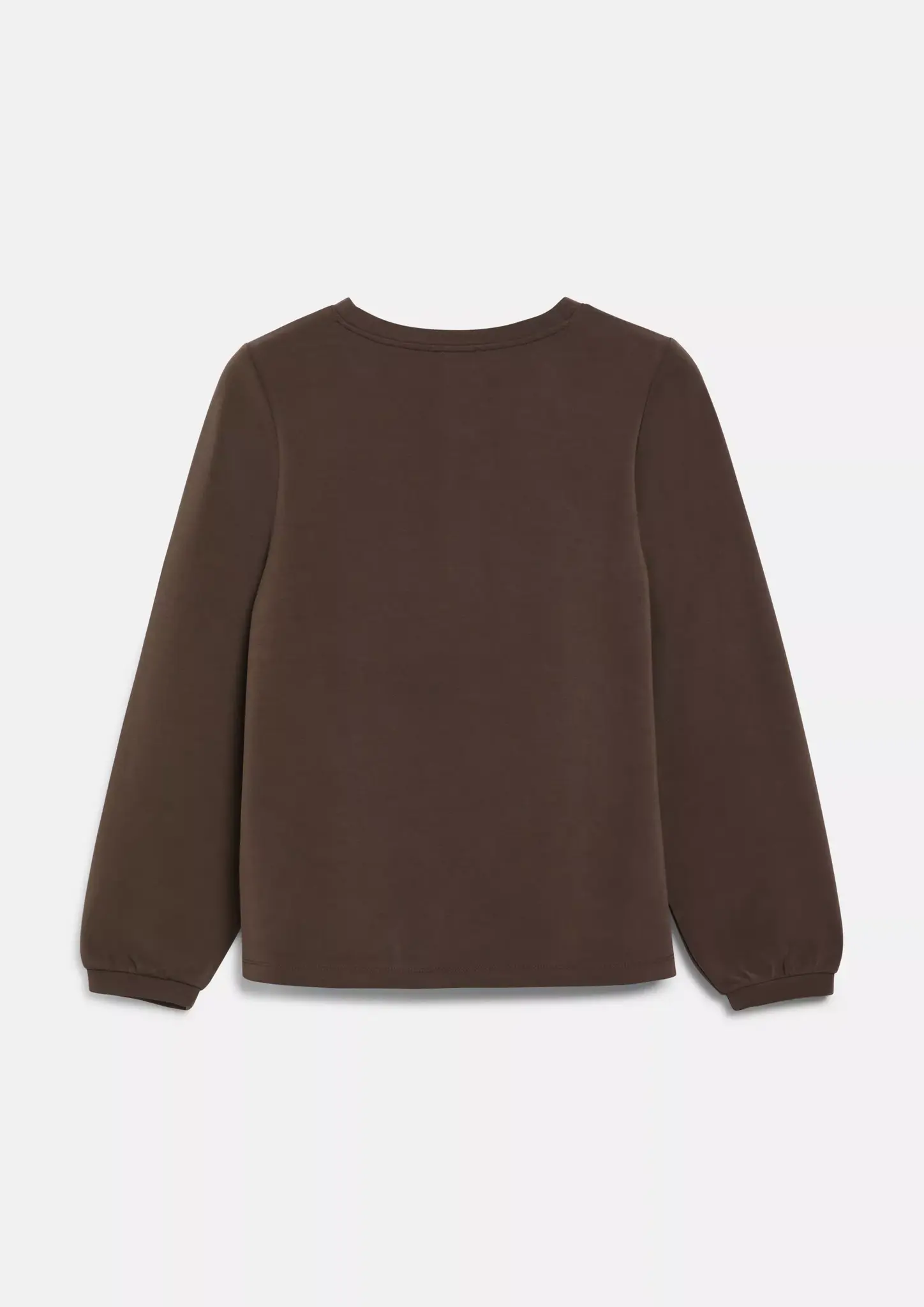 S. Oliver Scuba Sweatshirt Ballonmouw - Brown
