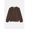 Scuba Sweatshirt Ballonmouw - Brown