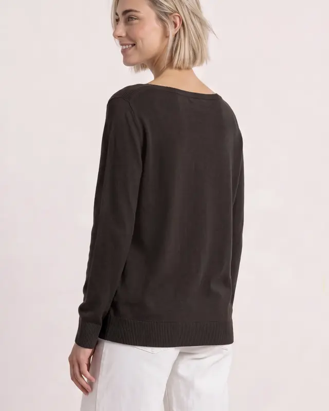 Street One Basic Jumper - Black Coffee