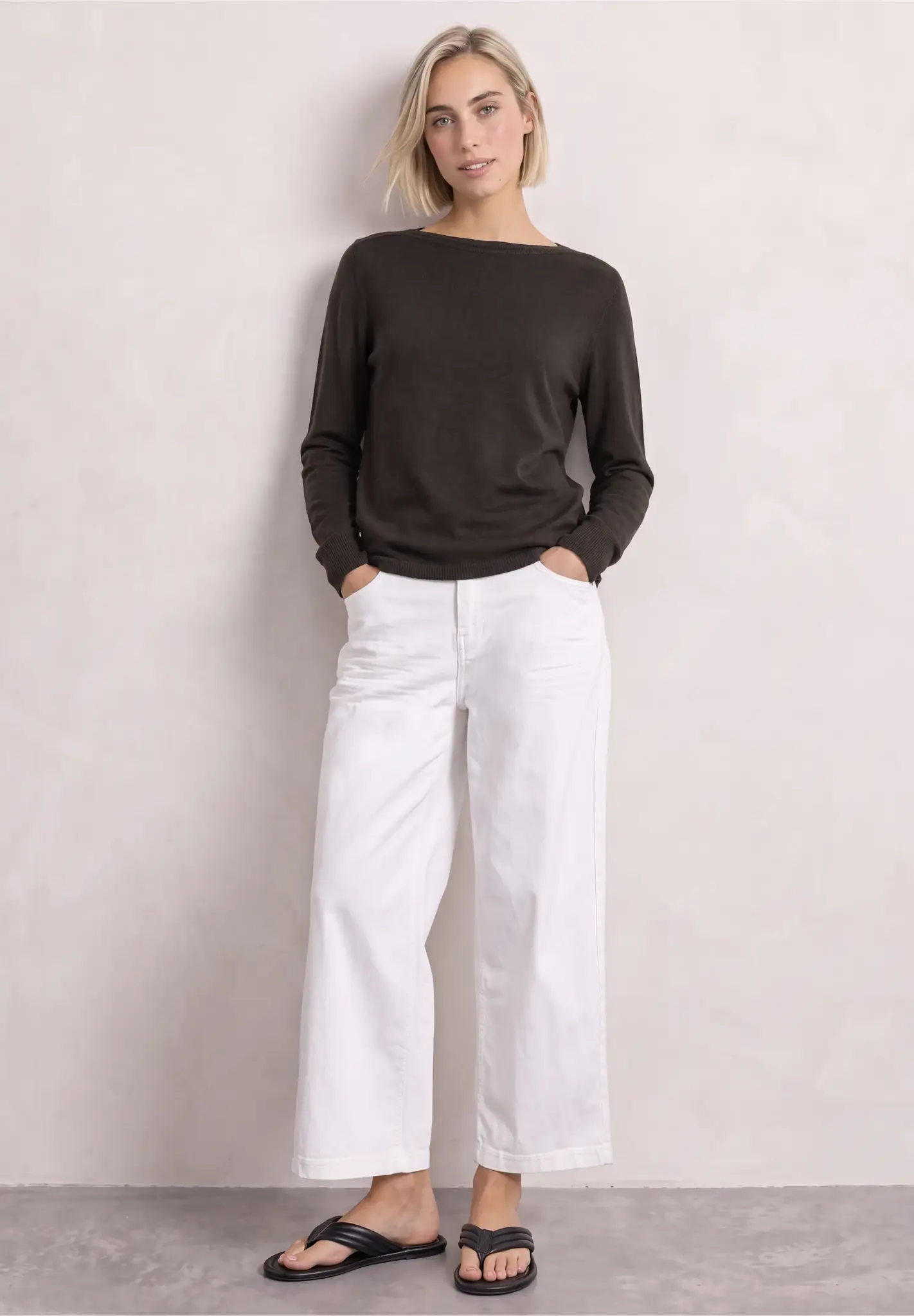 Street One U-Boot Pullover - Black Coffee