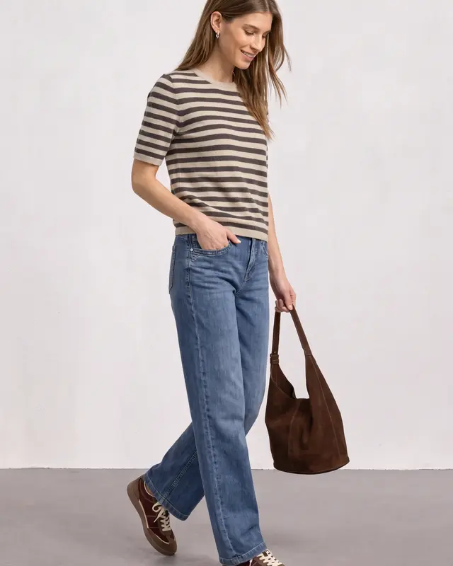 Street One Knit Jumper - Clay Sand Melange