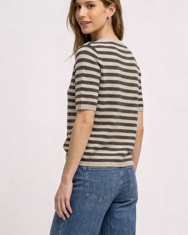 Street One Knit Jumper - Clay Sand Melange