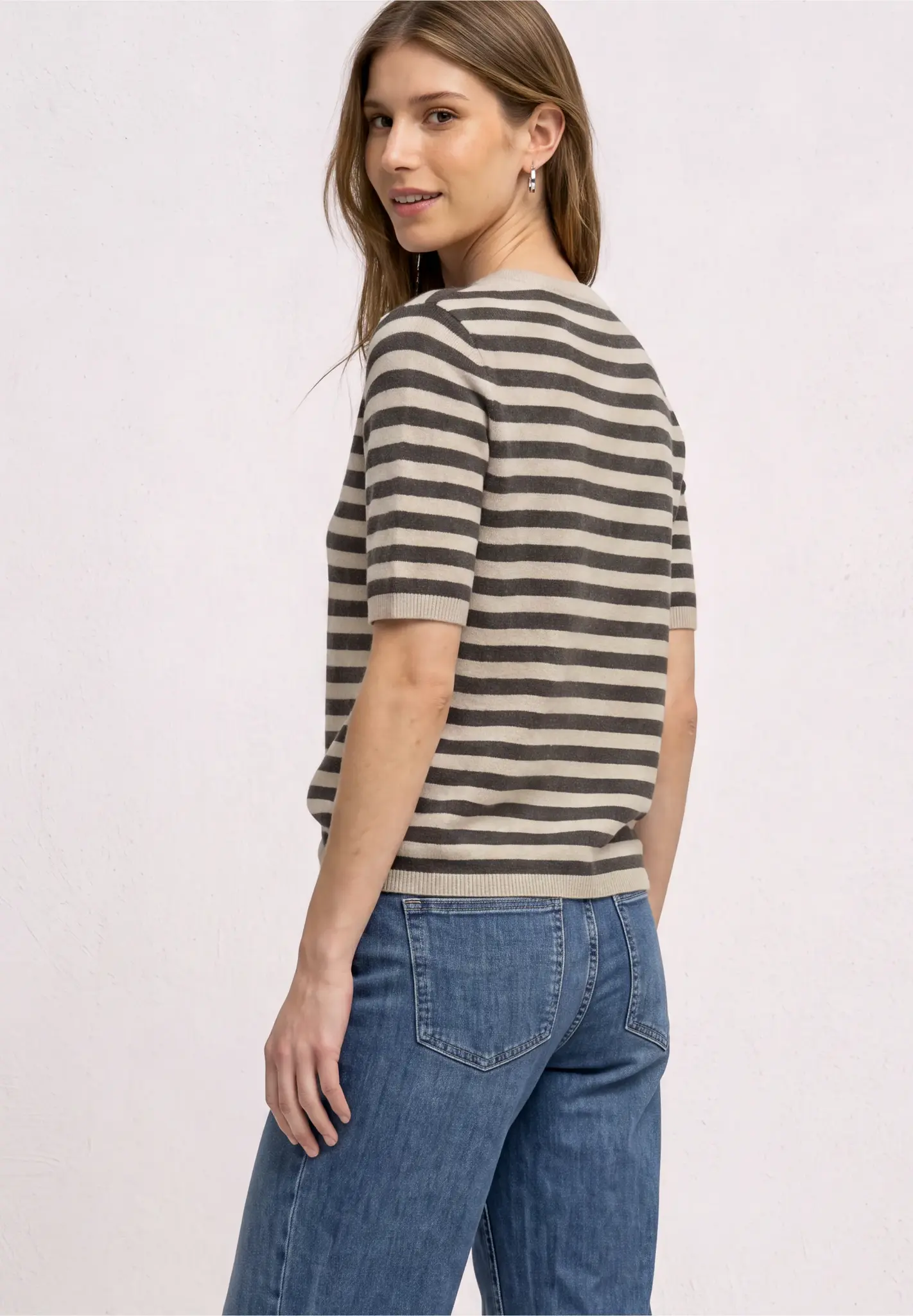 Street One Knit Jumper - Clay Sand Melange