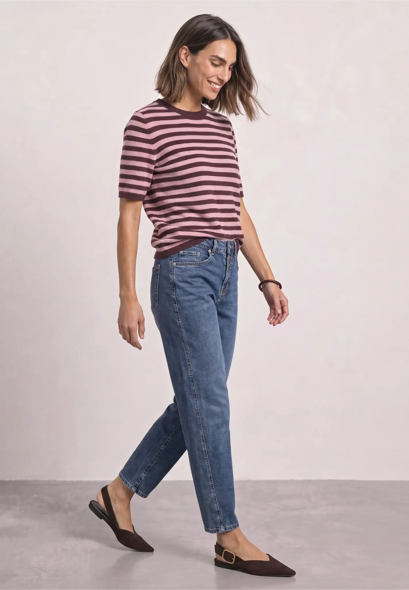 Street One Feinstrick Pullover - Rustic Rouge Melange