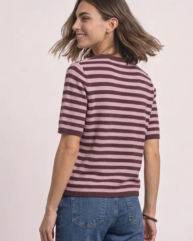 Street One Feinstrick Pullover - Rustic Rouge Melange