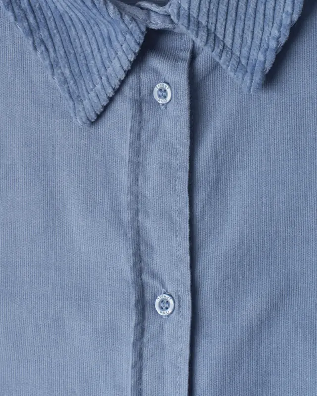 Street One Corduroy Mix Blouse - Northern Blue