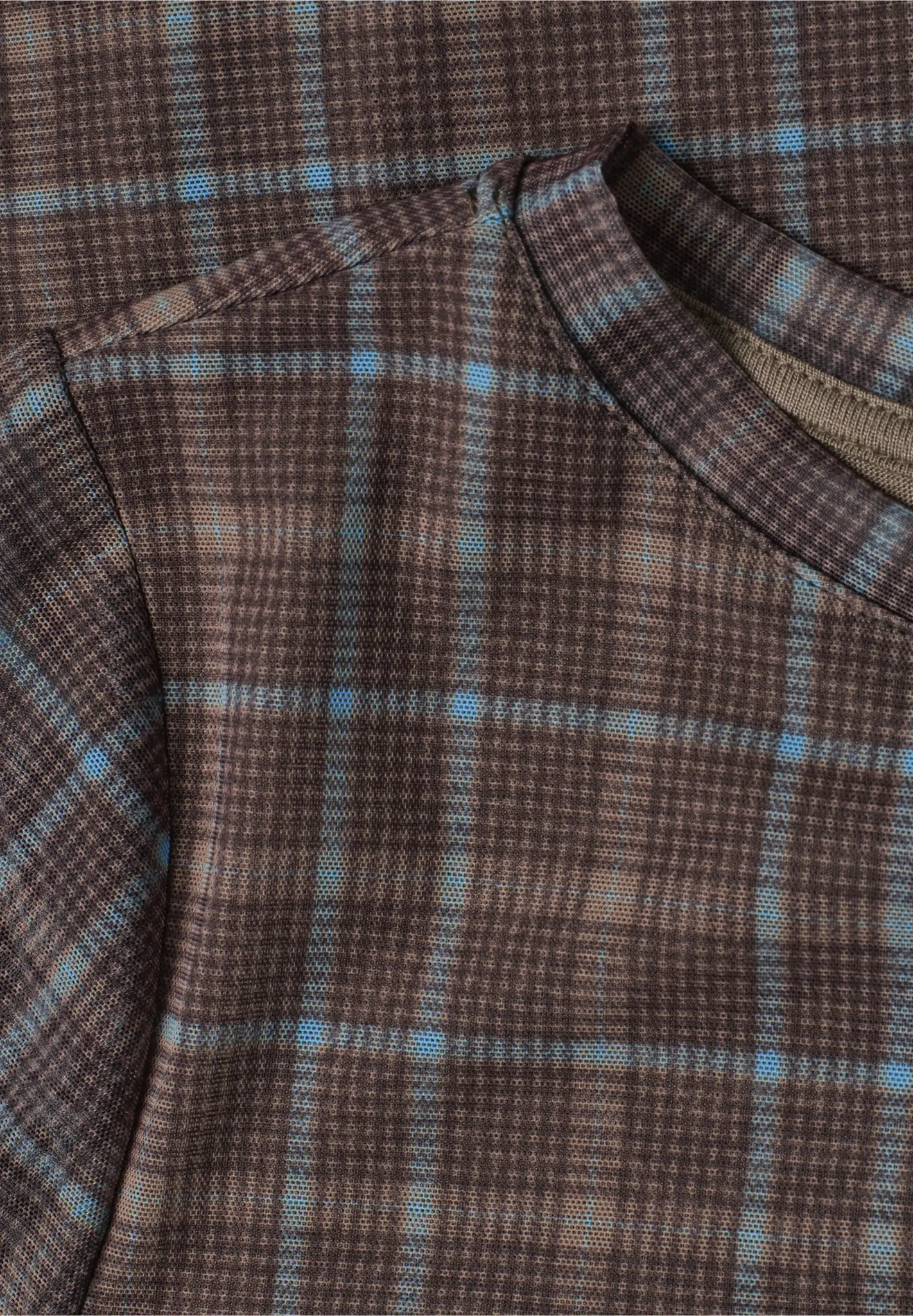 Street One Mesh Shirt met Print - Silk Brown