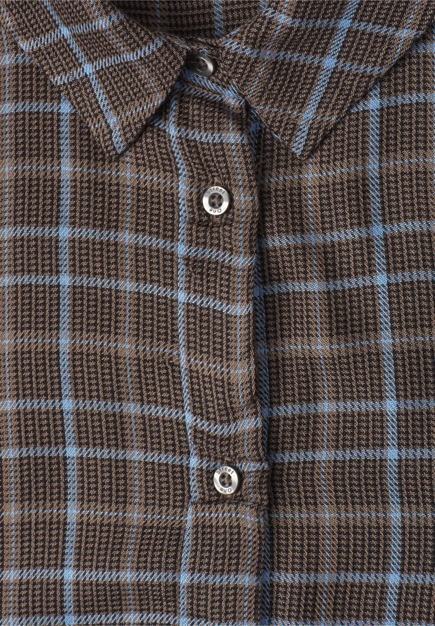 Street One 3/4-Mouw Blouse met Print - Silk Brown