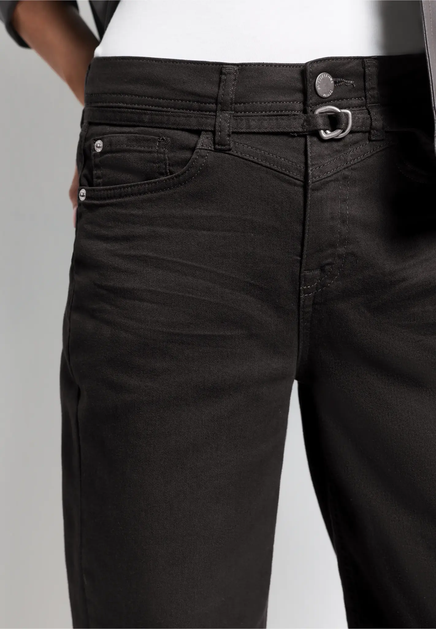 Street One Barrel Jeans Karlie - Brown Washed