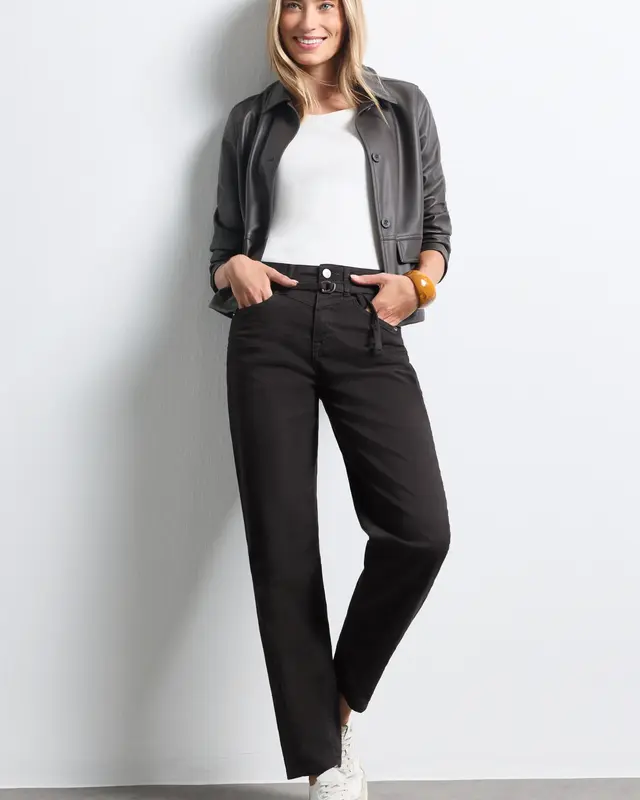 Street One Barrel Jeans Karlie - Brown Washed