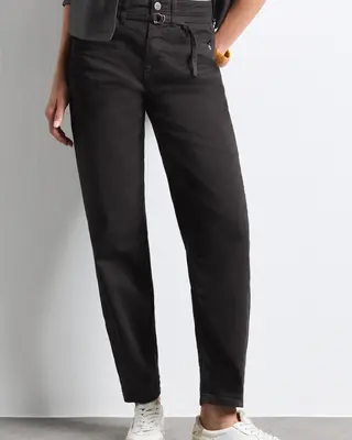 Street One Barrel Jeans Karlie - Brown Washed